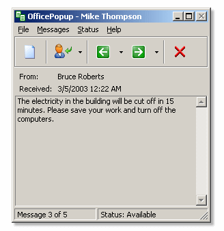 OfficePopup Screenshot